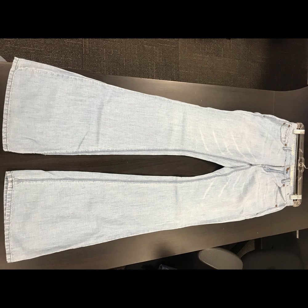 Linen blend Madewell flea market flares